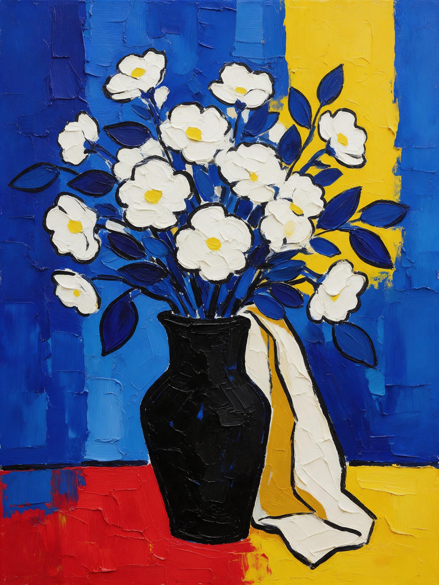 Mediterranean Summer - Framed Wall Art (60 x 80 cm, Matte Black Frame) - view 2