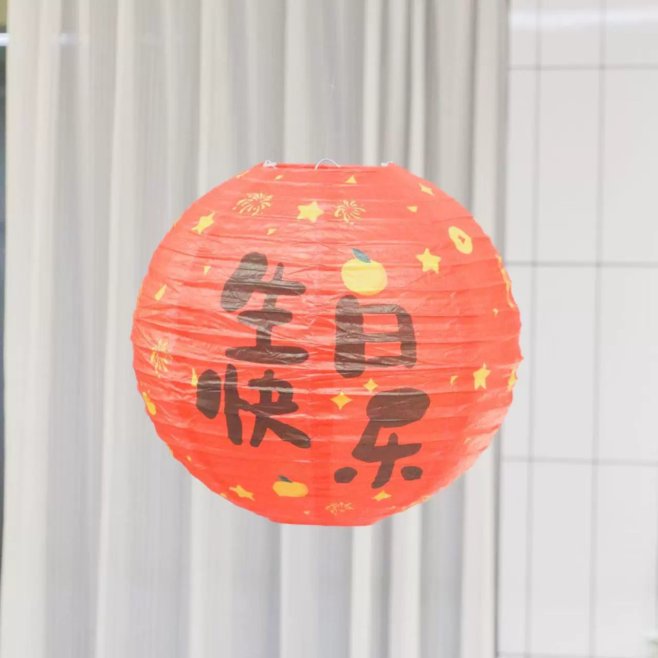 Chinese-style paper lantern outdoor scene decoration ancient-style printed lampshade teahouse tea-boiling lantern hanging ornament pendant