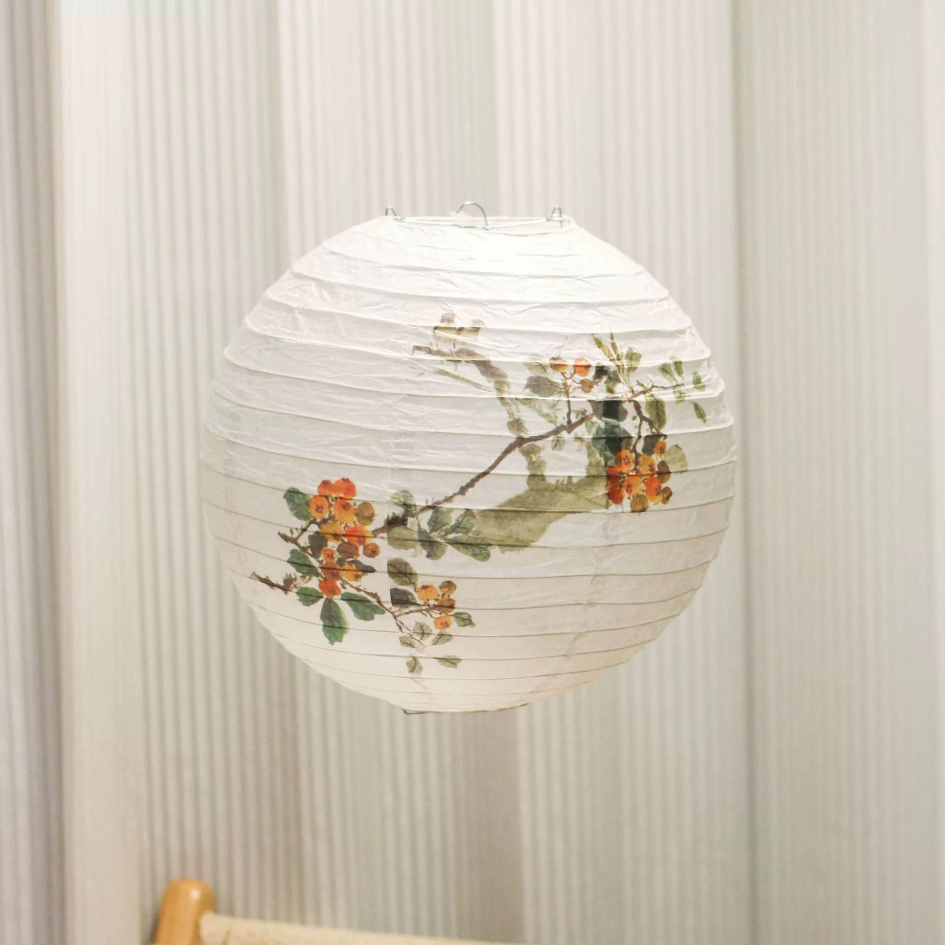 Chinese-style paper lantern outdoor scene decoration ancient-style printed lampshade teahouse tea-boiling lantern hanging ornament pendant