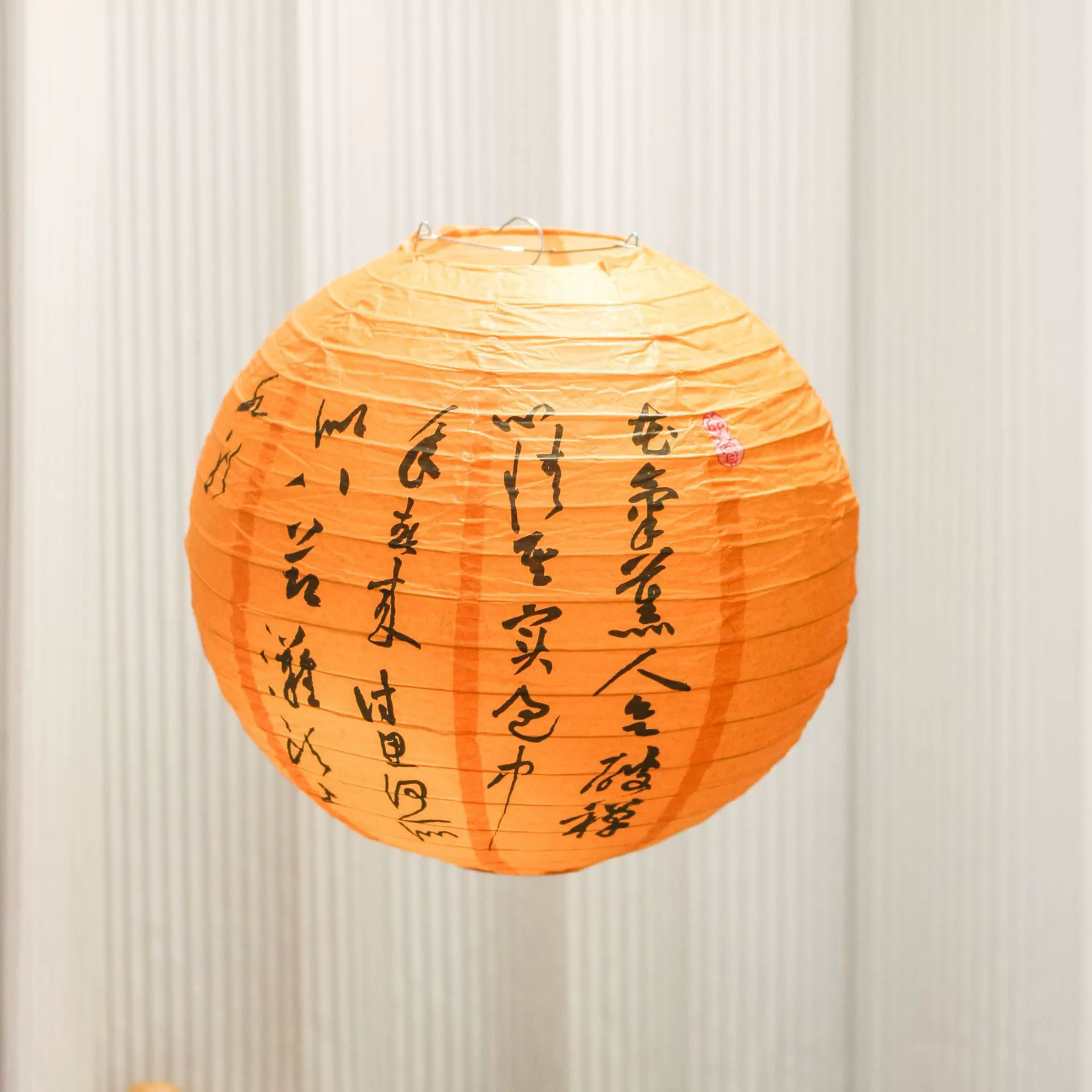 Chinese-style paper lantern outdoor scene decoration ancient-style printed lampshade teahouse tea-boiling lantern hanging ornament pendant