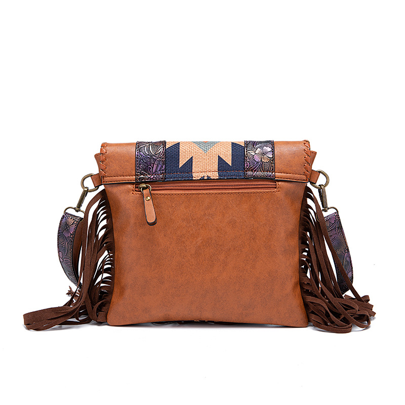 Bohemian Handwoven Tassel Cotton Linen Shoulder Crossbody Women's Bag