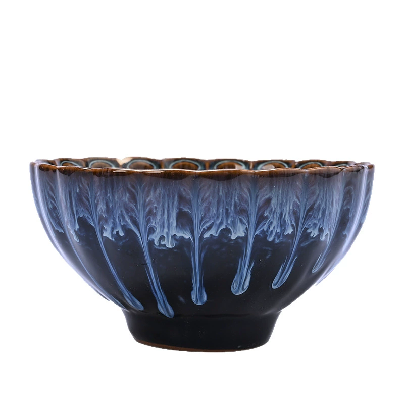 Kiln-transformed Silver-inlaid Master Cup, Gold-gilded Ceramic Tea Cup, Teaware, Single Tea Bowl, Kung Fu Tea Cup