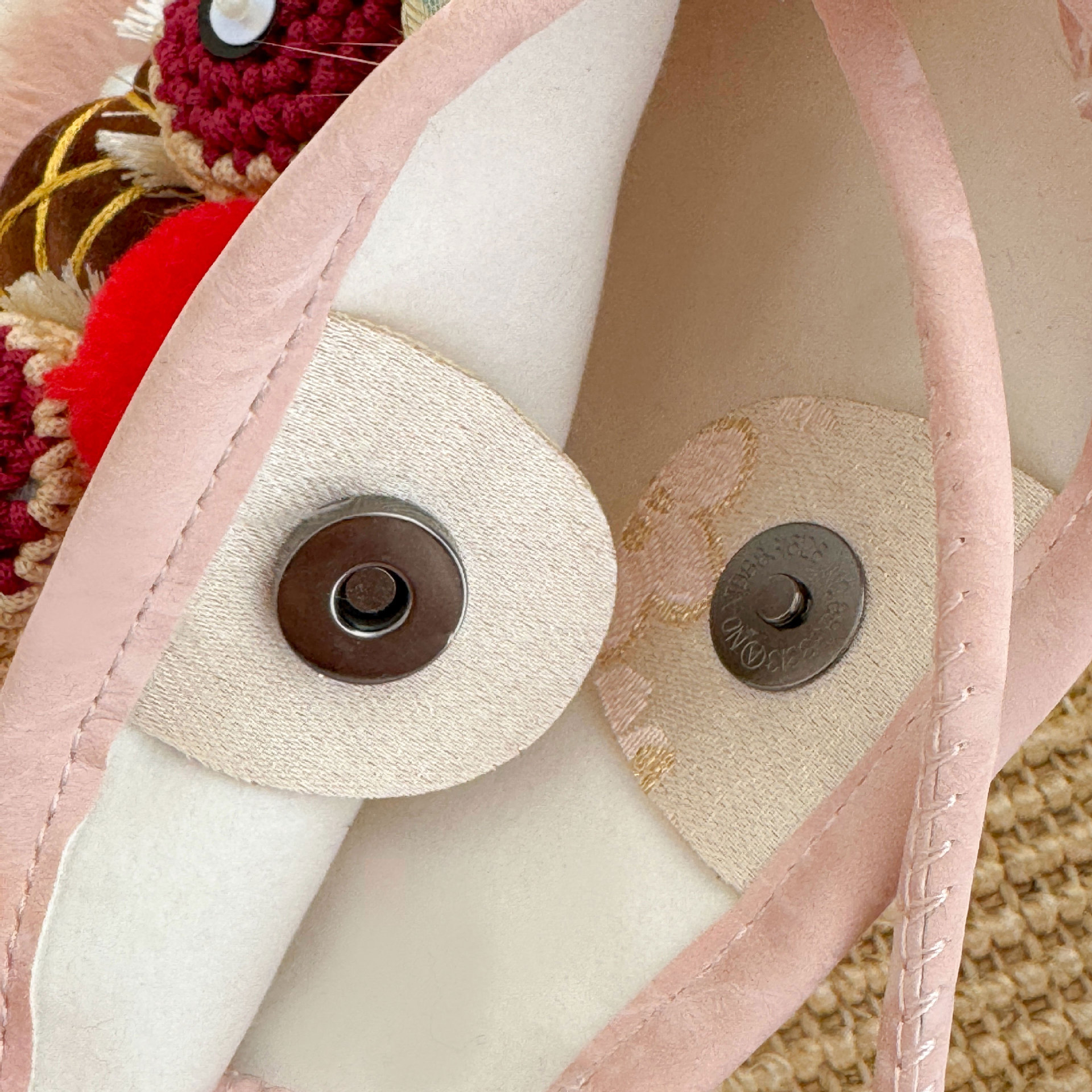 Handmade Tiger Head Phone Pouch with Chinese-style Embroidery, Ethnic Style for Hanfu