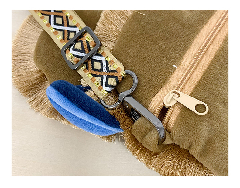 Embroidered China-chic Tiger Head Bag, Original Design Coin Purse, Multi-purpose Crossbody Bag